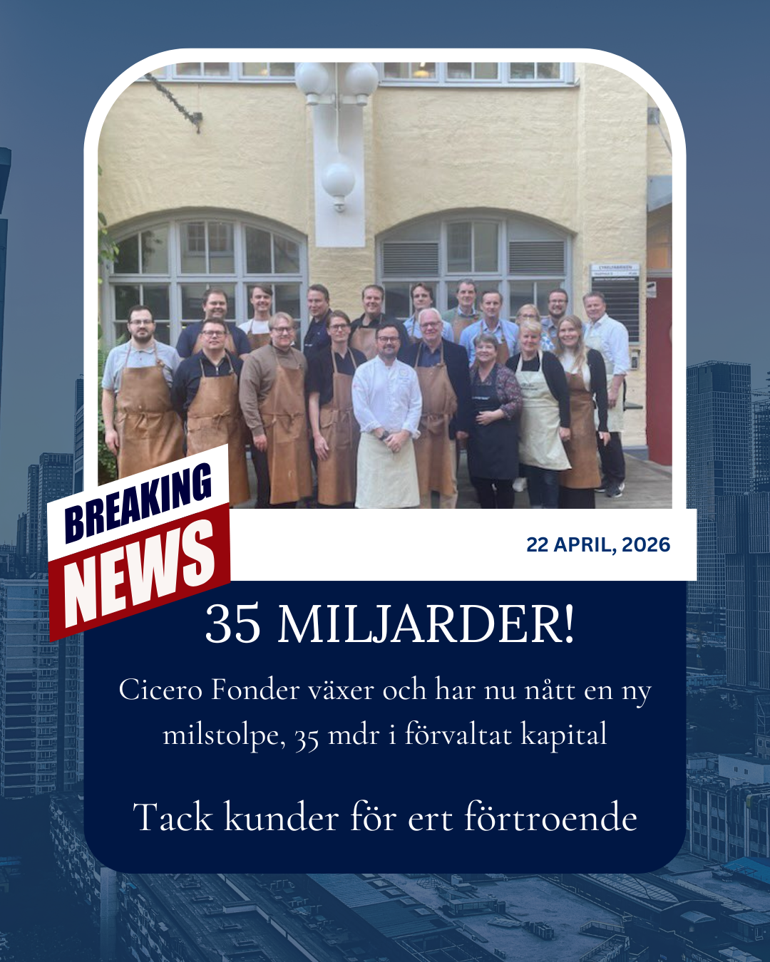 Ny milstolpe för Cicero Fonder!