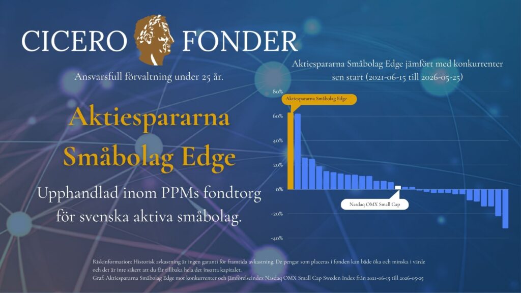 Bild för artikel: Aktiespararna Småbolag Edge upphandlad till PPM fondtorg