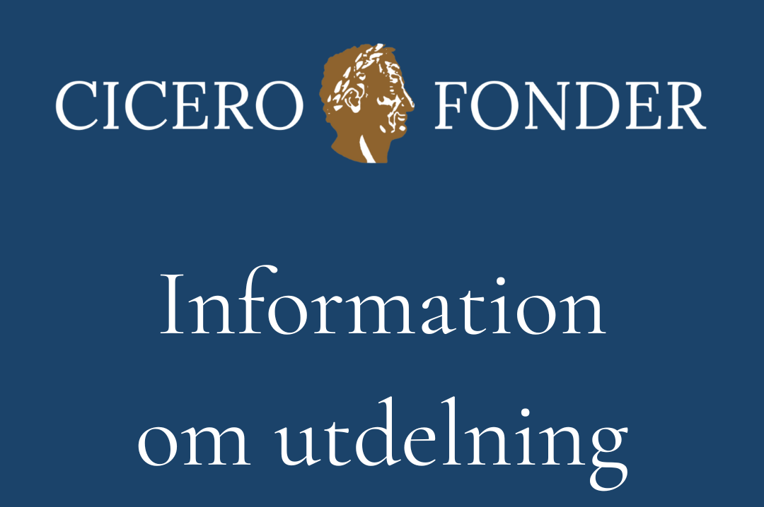 Information om utdelning i Ciceros fonder 2025